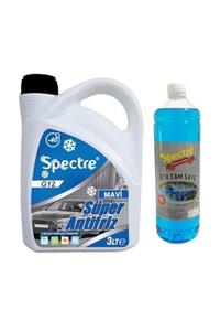 SPECTRE G12 Mavi - 40 Derece Antifriz + Antifrizli Oto Cam Suyu