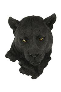 Hunga Puma Kafası Duvar Süsü Siyah