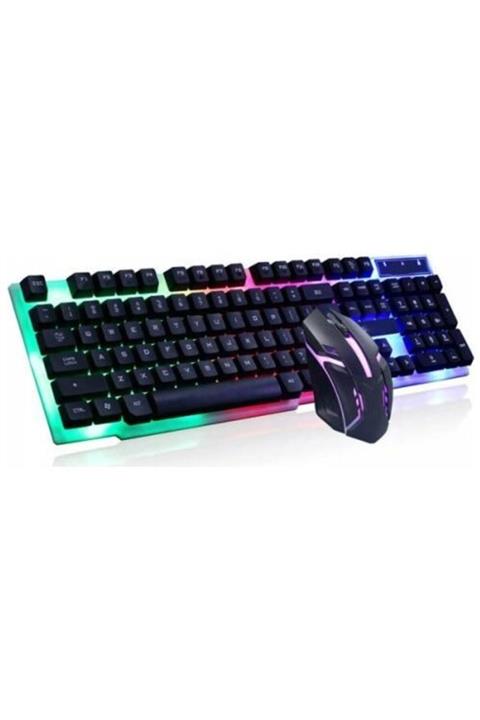 By mia Led Işıklı Oyuncu-gaming Rgb Klavye Mouse Seti