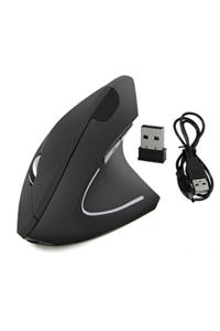 Profisher Optik Dikey Şarjlı Pilsiz Mouse 2.4ghz Ergonomik Kablosuz Siyah Vertical Shark Fin