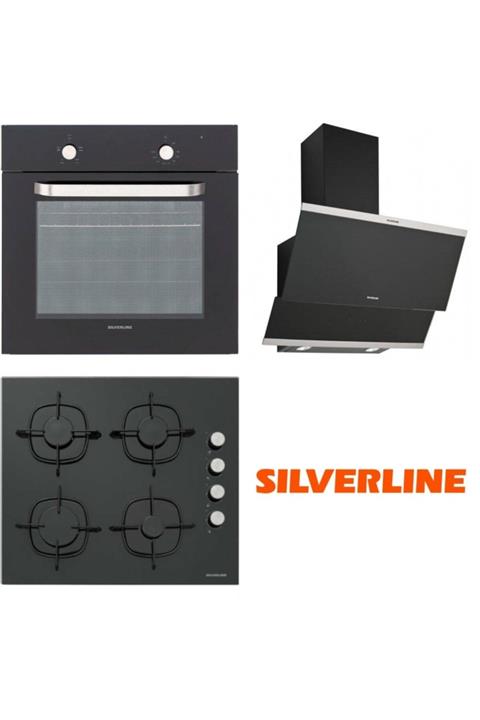 Silverline Siyah Cam Ankastre Set Bo6275b01 - Cs5335b01 - 3420 Classy