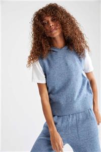 DeFacto Coool Regular Fit Kapüşonlu Triko Süveter