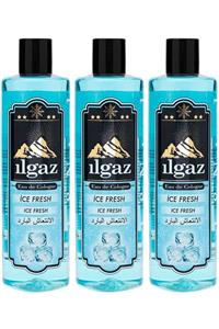 ILGAZ 3'Lü Elit Ice Fresh Kolonya 400 Ml 80 Derece Ferahlatıcı Parfüm Esanslı Kolonya