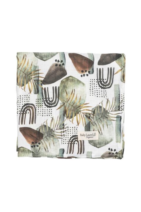 Baby Laurel Organics Nuts Rocks Organik Müslin Örtü 100x100