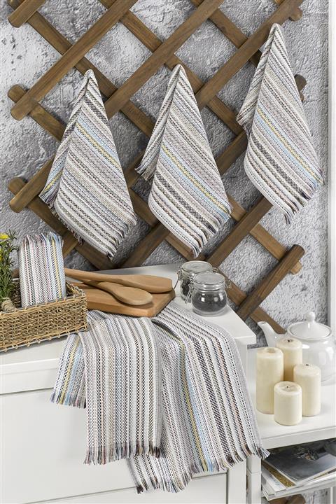 LADYNİL Mini Mutfak Peçetesi Havlusu 6 Lı Set 30x50 %100 Pamuk