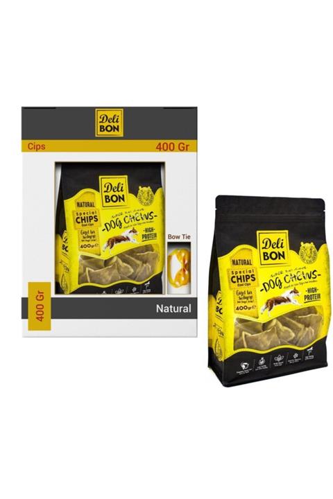 Delibon Doğal Deri Natural Cips Medium Boy Köpek Kemiği 400 Gr