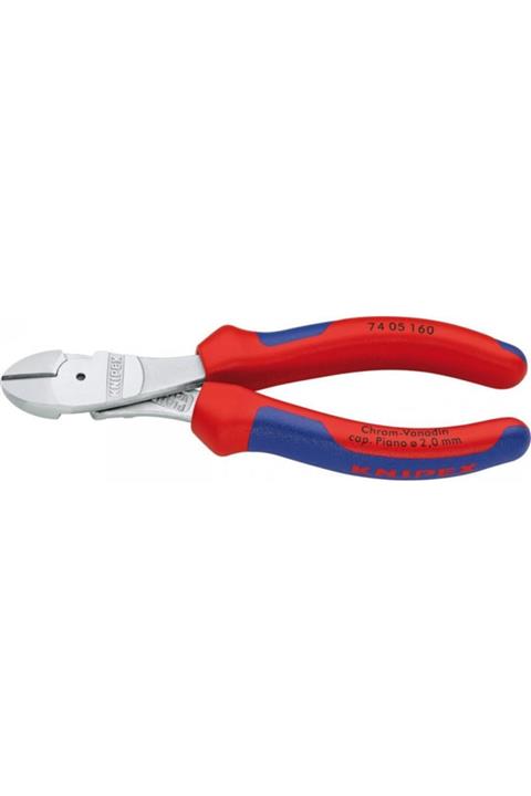 Knipex 74 05 180 Ağır Tip Yan Keski Kromajlı 180 mm