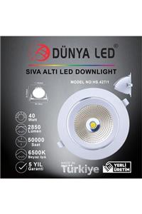 DÜNYA LED Hs.427/1 40w Sıva Altı Led Salyangoz 6500k Beyaz Işık