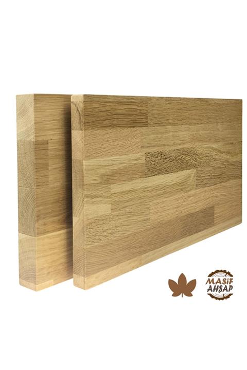 WOODLIFE Meşe Ahşap Plaka - 1. Sınıf Masif Panel Eni 30cm - Boyu 160cm - Kalınlığı 30mm
