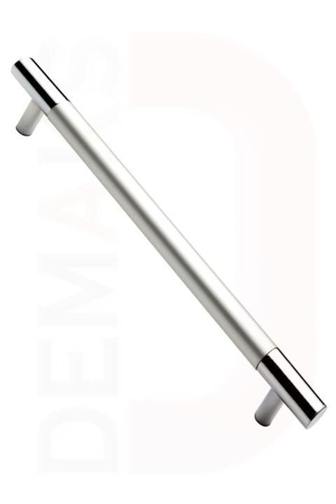 Demaks T-boy Krom 224mm (1ADET) Alüminyum Mobilya Dolap Çekmece Kulpu