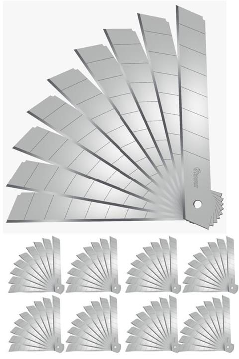 Tvet Maket Bıçağı Yedeği 18mm X 0.3 Mm Metal 100 Adet