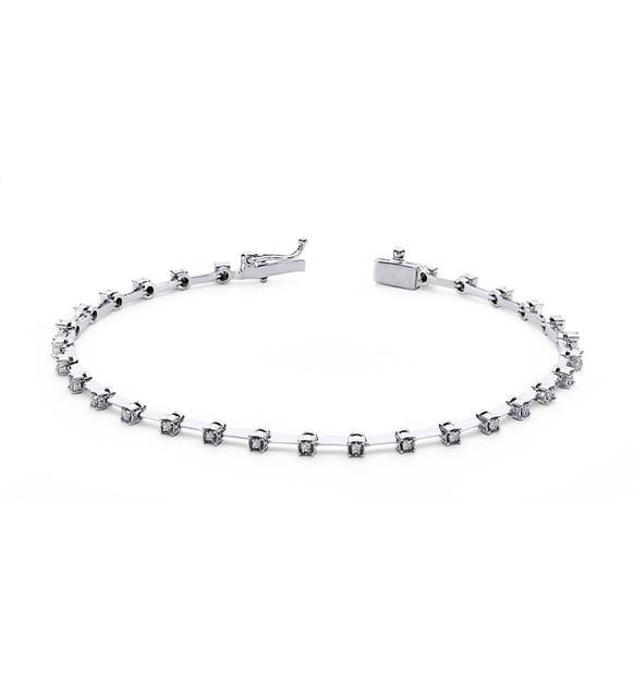 Lova 0,25 Karat Pırlanta Su Yolu Bileklik - 4070005