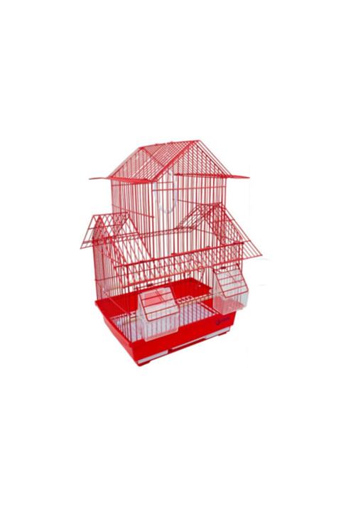 Dayang Çinevi Kafes Renkli 30x23x46 Kırmızı