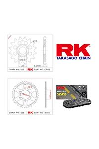 RK Kawasaki Z 1000 R Rk X-Ring Zincir Dişli Set 525 Xso 15/43T(2017-2018)