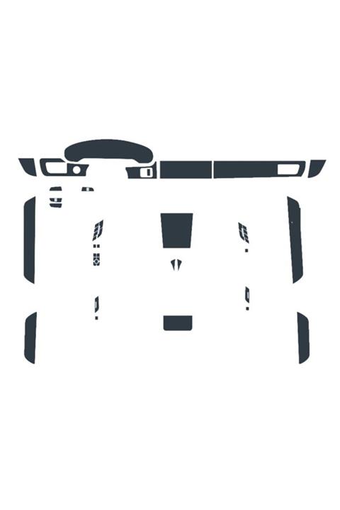 OEM Porsche Taycan Tpu İç Trim Şeffaf Koruma Filmi