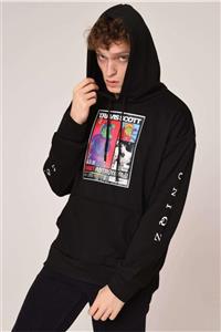 UNIQZ %100 Pamuk Travis Scott Desenli Oversize Sweatshirt