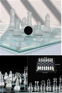 esmelen Cam Satranç Takımı Glass Chess Satranç