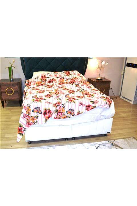 KURULAR RİZE BEZLERİ Beyaz Renkli Pamuklu Pike Çift Kişilik Pike