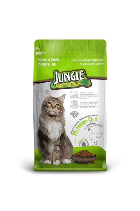 Jungle 1,5 kg Tavuk-balıklı Yetişkin Kedi Maması