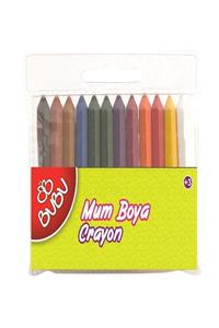 Bubu Bu-Bu Crayon Yarım Boy Mum Boya 12 Renk BUBU00067