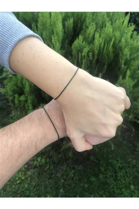 Arda Aksesuar Red String Siyah Ip Çift Bileklik