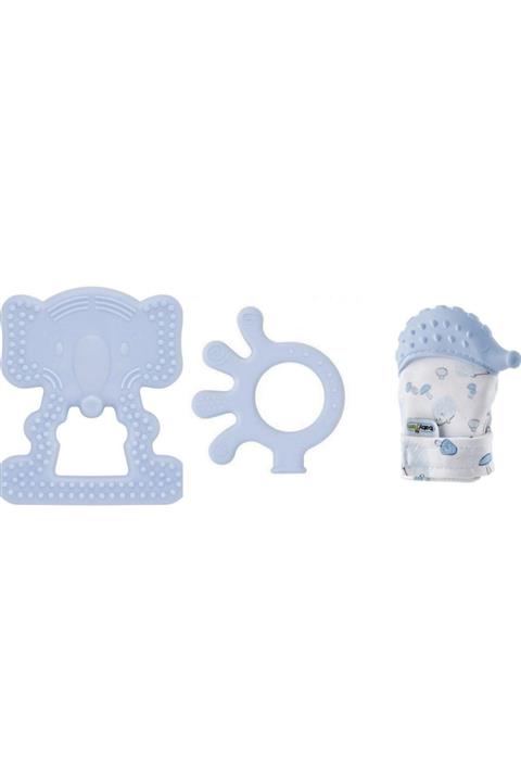 BEBEYATMAZ Babyjem Diş Kaşıyıcı Ultra Set Erkek Mavi