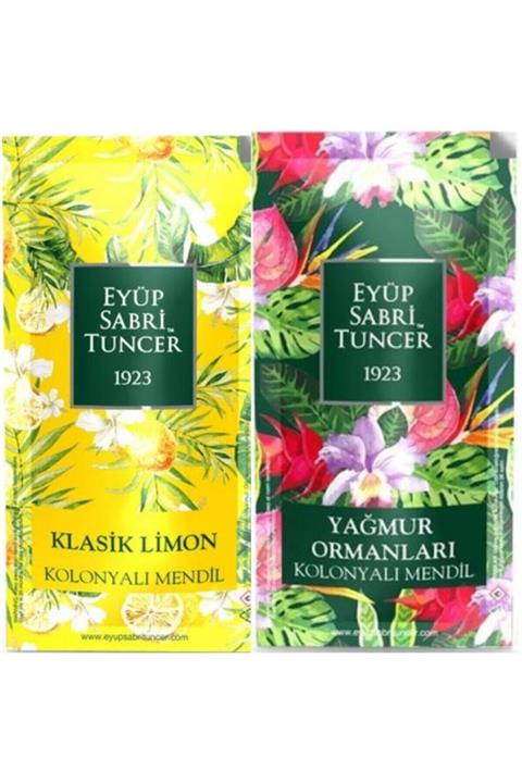 Eyüp Sabri Tuncer Est Klasik Limon Ve Yağmur Ormanları 300 Adet Kolonyalı Mendil 2 Li Set