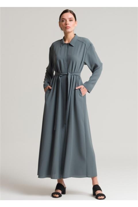 Armağan Düğme Kapama Kemerli Pardesü