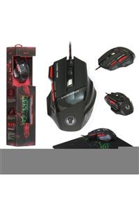 Retro Aksesuar Oyuncu Mouse Padlı X7 Set