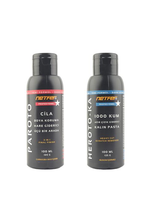 Netfer 2'li Kalın Pasta Cila Set - 2x100 Ml