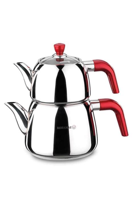 KORKMAZ A087 Rosa Çaydanlık Takımı