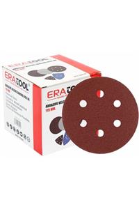 Eratool Cırtlı Disk Zımpara 6 Delikli Kırmızı 150mm 120 Era15084 100'lü
