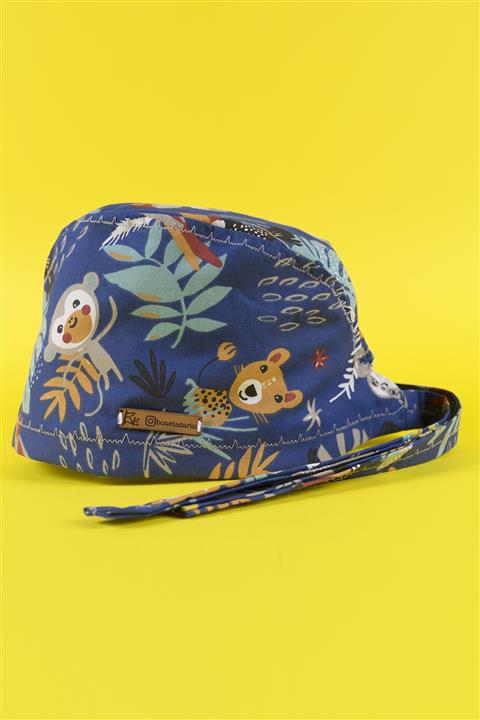 Best Bone Lacivert Safari Desenli Cerrahi Bone