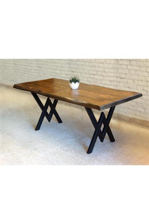 Entema Doğal Ağaç Masif Kütük Yemek Masası