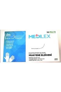 MEDİLEX Reflex Pudrasız Mavi Muayene Eldiven 100'lü - L-xl 20 Kutu 1 Koli