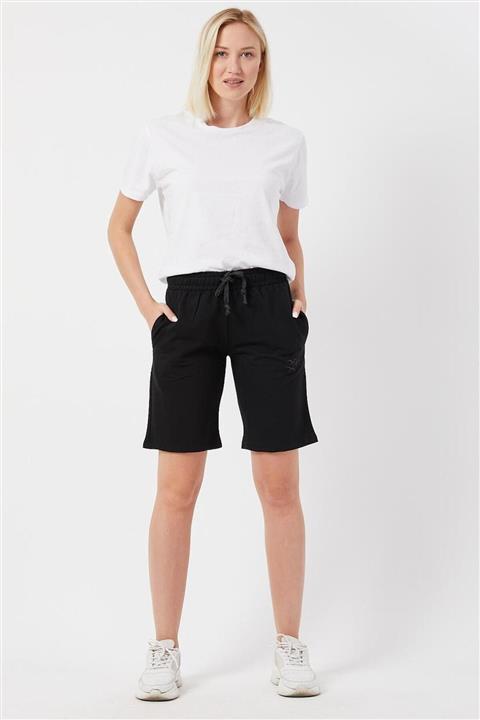 Twenty3 Kadın Basic Uzun Örme Şort Bermuda