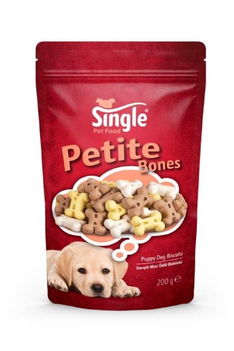 SINGLE Vanilyalı Yavru Köpek Ödül Bisküvisi 200 Gr.