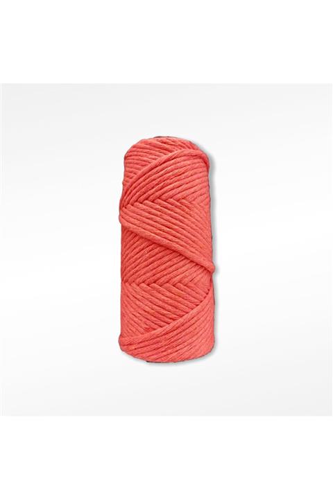ŞENELYÜN Taranabilir Makrome Ip 5mm 1 Adet 250 gr . Renk: Turunçgiller ( Oranj )