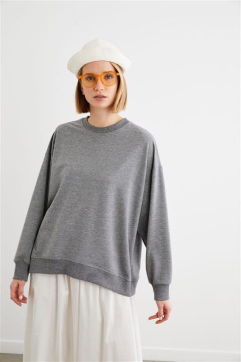 TERZİ DÜKKANI Kadın Gri Sweatshırt