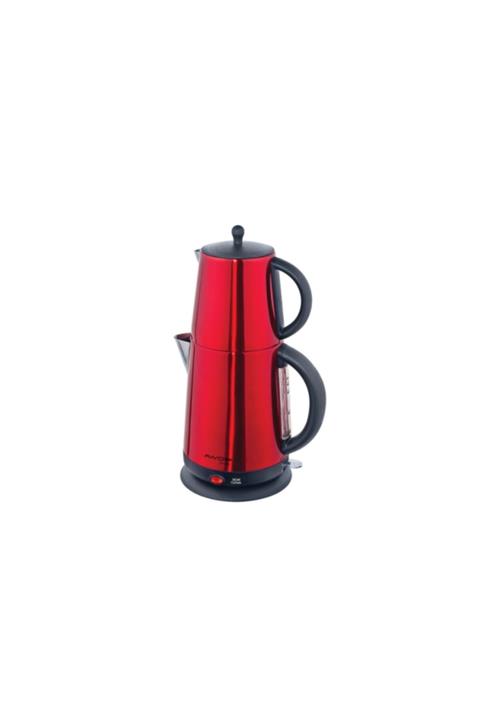 AWOX Demplus Çelik Çay Makinesi Kırmızı