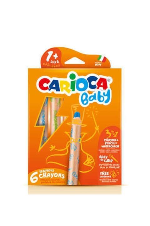 CARIOCA 3 In 1 Jumbo Bebek Ahşap Gövdeli Boya Kalemi