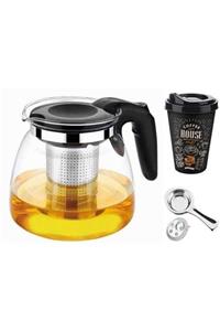 HomeCare 700 ml Süzgeçli French Press Cam Demlik 3 Set 6'lı Paket
