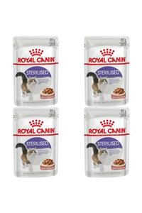 Royal Canin Jelly Sterilised Kısırlaştırılmış Yaş Kedi Maması 85 gr 4lü