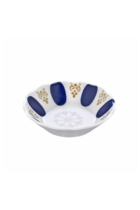 MorzaHibana Melamin X 6 Adet Çay Tabak 10cm Mavi Benekli (çap:10cm Yuk:2.5cm 48gr)