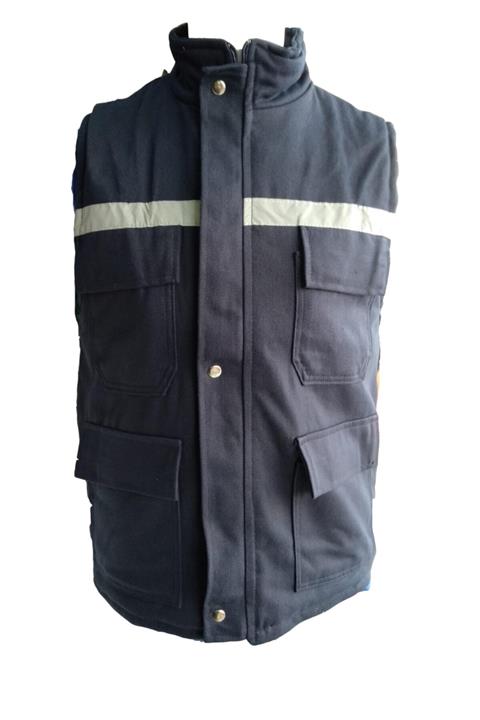 AĞCA İŞ ELBİSELERİ Unisex Lacivert Gabardin Kışlık İş Yeleği