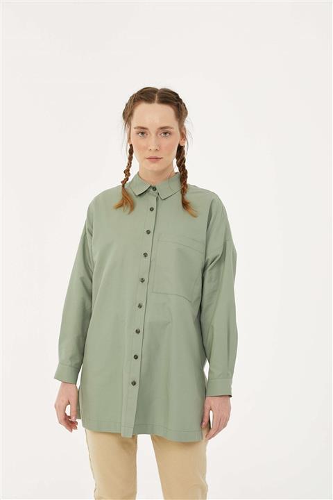 Fahhar Cepli Küt Gömlek Mint