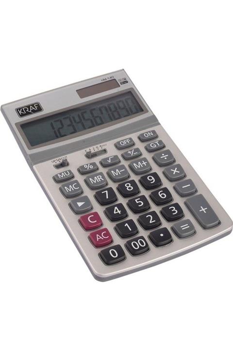 KRAF Masaüstü 12 Hane Hesap Makinesı Hm-140