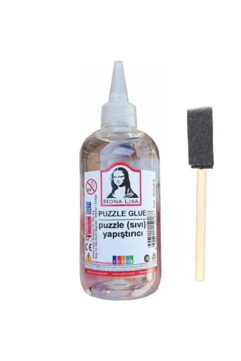 Monalisa Puzzle Yapıştırıcı 250 Ml 1 Adet Ve Dağıtıcı Sünger Fırça 1 Adet Pazıl Yapıştırıcısı