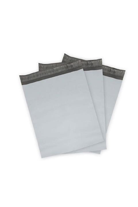 rennway 100 Adet Baskısız Kargo Poşeti Cepsiz Gri 35 X 45 Cm