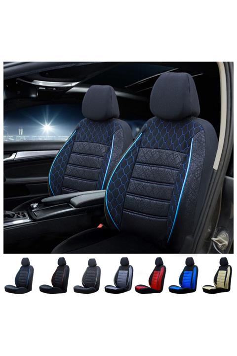 SMRAUTOACCESSORY Ford Escortoto Koltuk Kilifi Gof Siyah-mavi